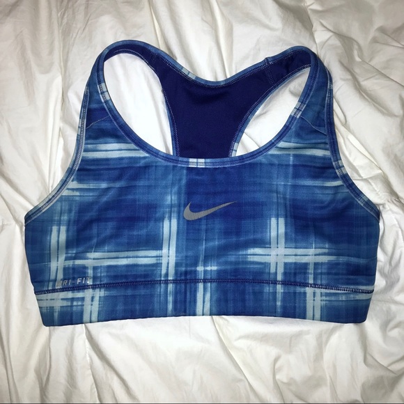 nike plaid sports bra